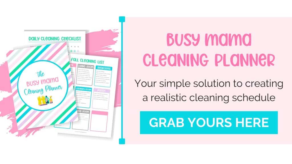 busy mama cleaning planner mockup - grab yours here