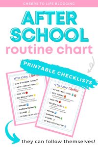 Printable After School Routine Chart to Simplify Your Afternoons