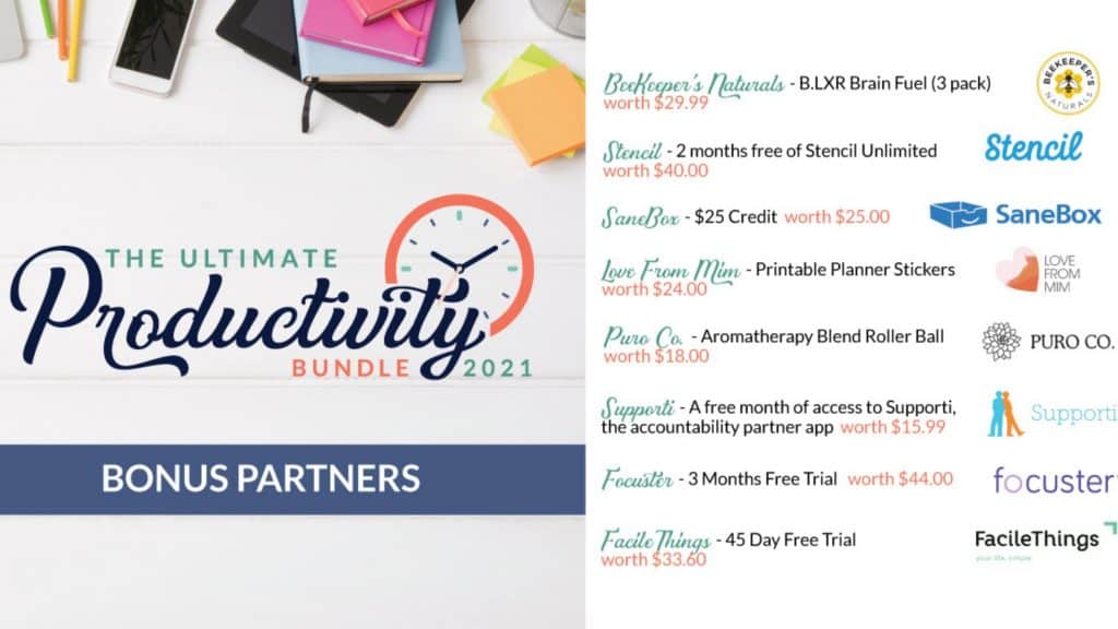 bonus partners for the ultimate productivity bundle