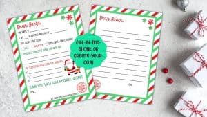 Letter to Santa Printable + How to Get a Real Reply from Santa